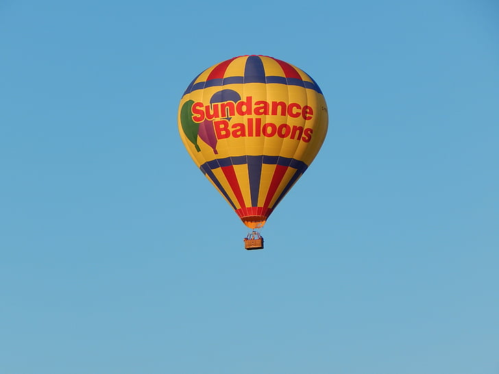 βόλτα με αερόστατο, Hot, αέρα, μπαλόνι, που φέρουν, βόλτα, θερμού αέρα