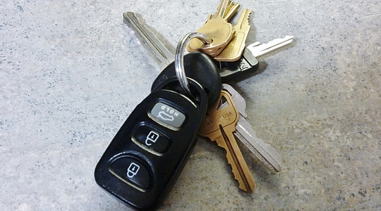 clés, voiture, clé de contact, moi ?, porte-clé, transport, début