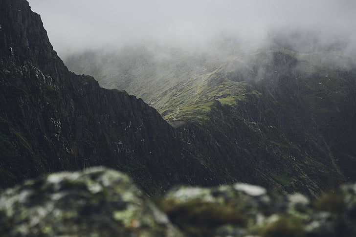fog, mountain, nature, rocky mountain