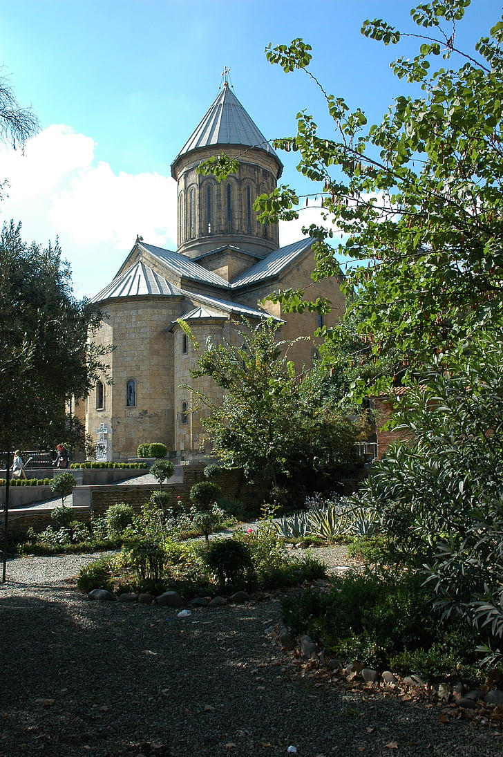 Kościół, budynek, Tbilisi, Miasto, Architektura, Gruzja, Sioni cathedral