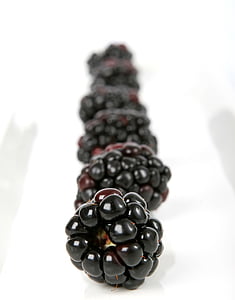 jagoda, czarny, BlackBerry, Blueberry, śniadanie, wiśnia, zbliżenie