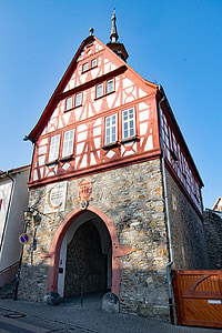 Oberursel, Hesse, Alemanha, cidade velha, treliça, fachwerkhaus, locais de interesse