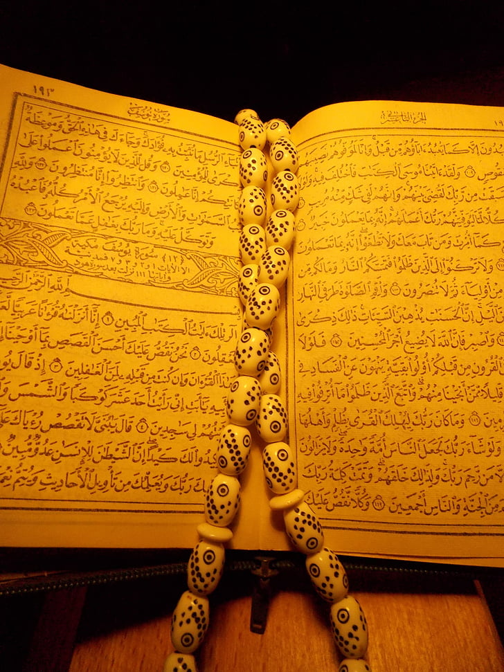 Koranen, radband, be, religion, heliga, islam