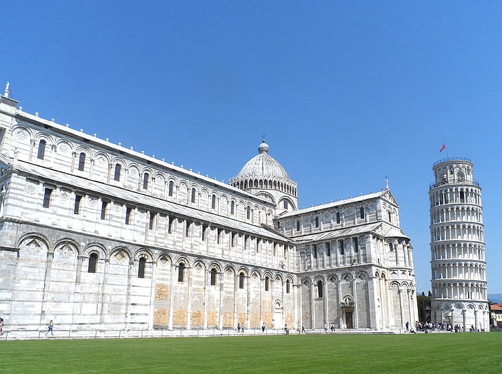 Pisa, Olaszország, székesegyház, emlékmű, turisztikai, épület, építészet