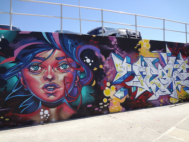 graffiti, Bondi beach, Sydney, Austrálie