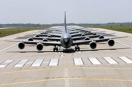 військових літаків, злітно-посадкова смуга, навчання, США, Вправа, KC-135, stratotanker
