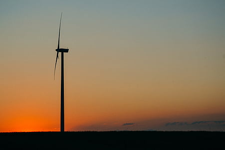 clean-energy, energy, sky, sunset, wind, wind-farm