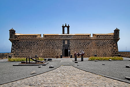 Castillo de san josé, Arrecife, Lanzarote, Kanárske ostrovy, Španielsko, Afrika, Fort