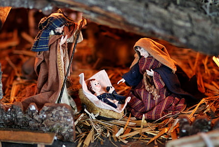 Детская кроватка, Мария, Йозеф, Иисус, ребенок, резьба по дереву, Рисунок