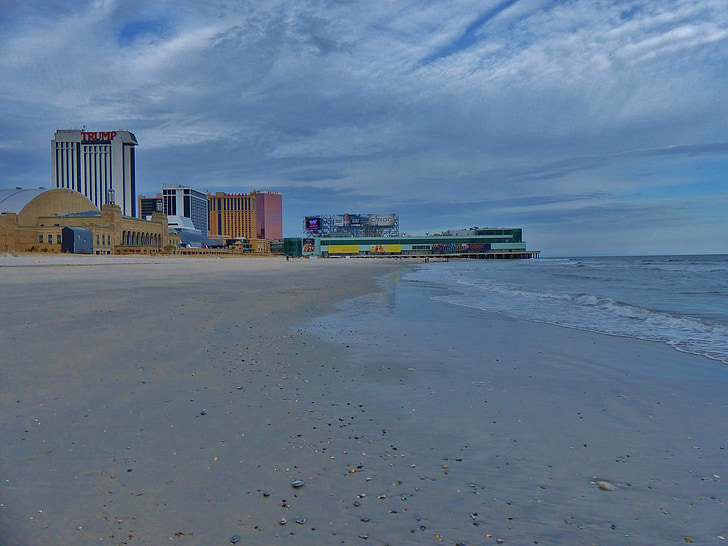 Atlantic, City, Ocean, Boardwalk, hoteller, Casino, ferie