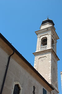klokketårnet, tårnet, Mediteran, kirke, bygge