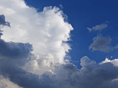 sky, clouds, cloud cover, nature, blue sky, glomerulus, the beauty of nature