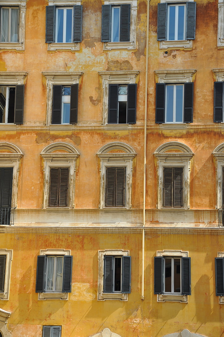 parete, Casa, architettura, Roma, facciata