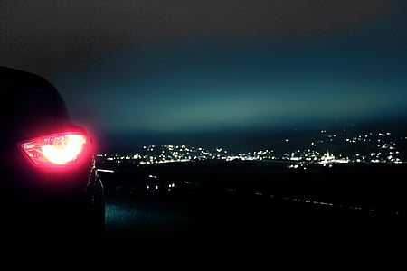 Авто, сидіння, Ібіца, Панорама, туман, с., місто