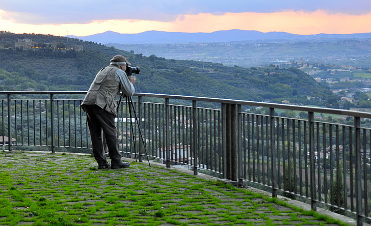 photographe, paysage, Ombrie, Scenic, point de repère, en plein air, Perugia