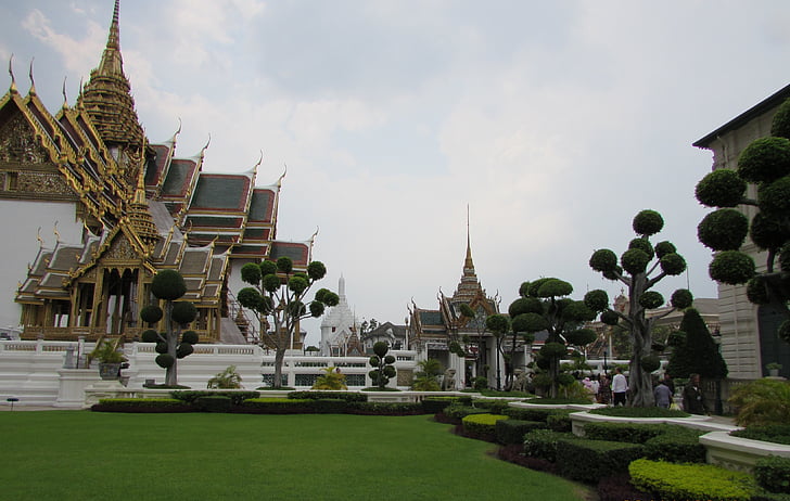 Palace, Bangkok, Thaiföld, Ázsia, építészet, templom, vallás