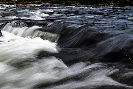 flux, a l'exterior, ràpids, riu, corrent, l'aigua, natura