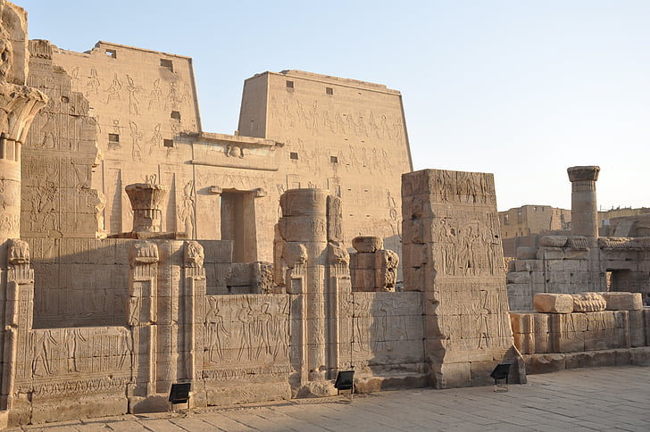 Egiptas, šventykla, hieroglifai, Faraonas, Egipto šventyklos, kelionės, statula