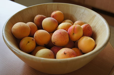 apricot, fruit, fruit bowl, fruity