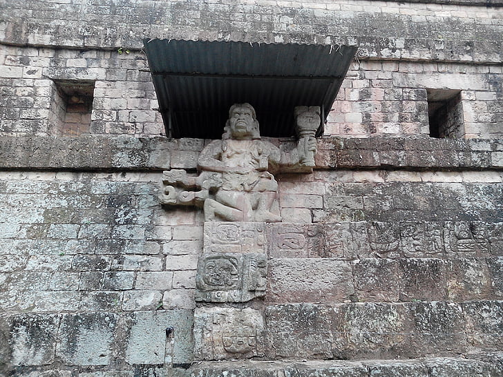 stelae, Copán, Storbritannia, steiner