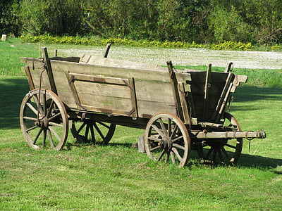 rammenau, heimatscheune, wagon, historic, equipment, farming, transport