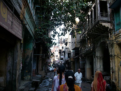 인도, 거리, 도시, 아시아, 여행, 사람들, 문화