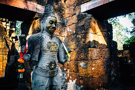 Muang sing park historyczny, Kanchanaburi, świętości, Buddyzm, Budda, Azja, posąg