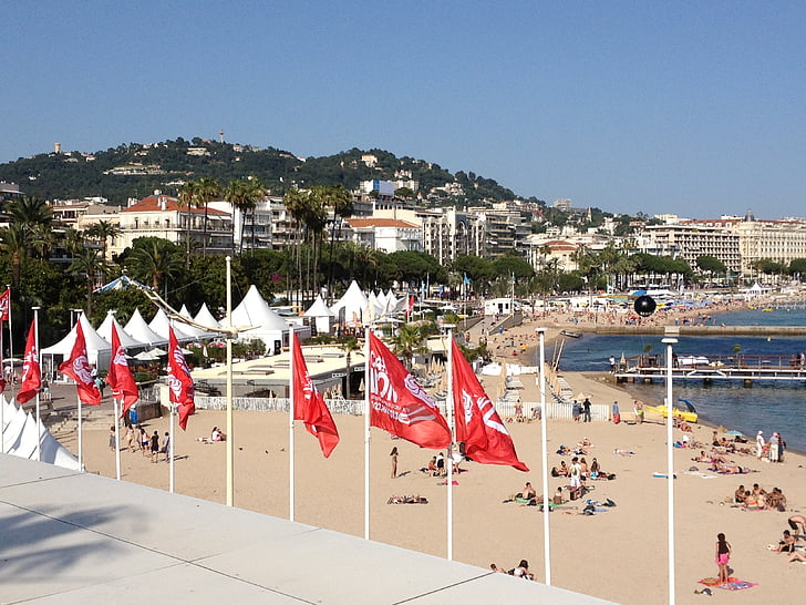 stranden, Cannes, Festival