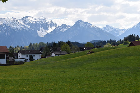 germany, füssen, mountain, landscape, grand