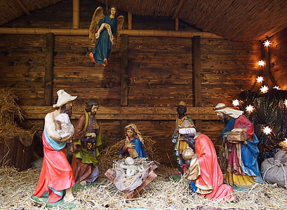 crib, christmas market, father christmas, christmas, jesus, christmas time, maria