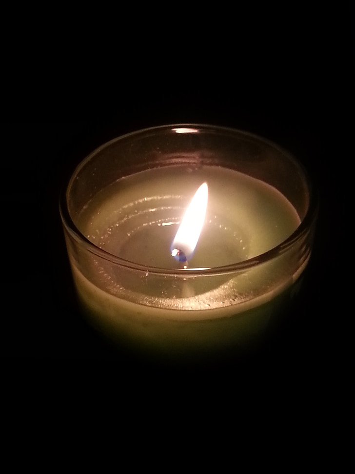 δεύτερη, κερί, φως των κεριών