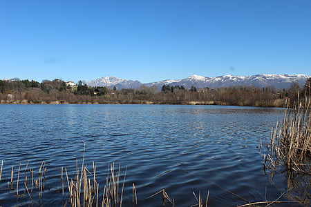 Lago di sartirana, Lacul, Prealpi, Merate, sartirana, Lecco, regiunea Lombardia