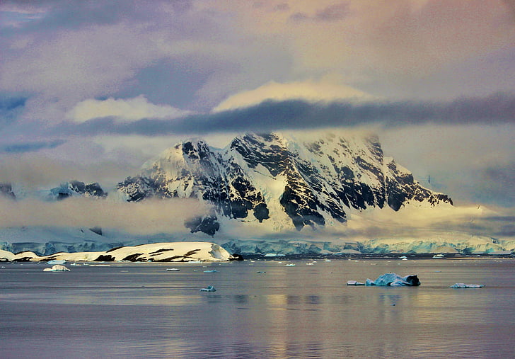 ทวีปแอนตาร์กติกา, ขั้วโลกใต้, ภูมิศาสตร์, ใต้, โลก, น้ำแข็ง, ภูเขา