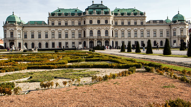 Wien, Castle, Belvedere, Mielenkiintoiset kohteet:, barokki, arkkitehtuuri, Schlossgarten