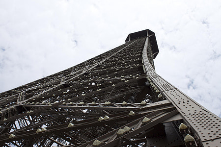 Eiffeltoren, Parijs, Frankrijk, bezoekplaatsen, het platform, hemel