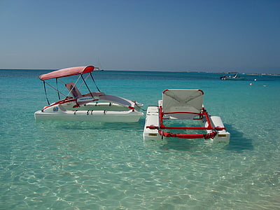 Grand cayman, mer, plage, vacances, océan, jours fériés, bain de soleil