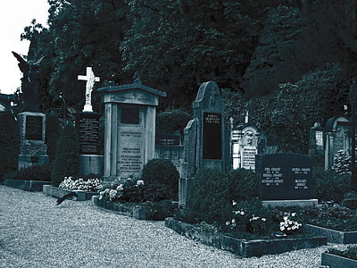 kyrkogården, grav, tombstone, gamla kyrkogården