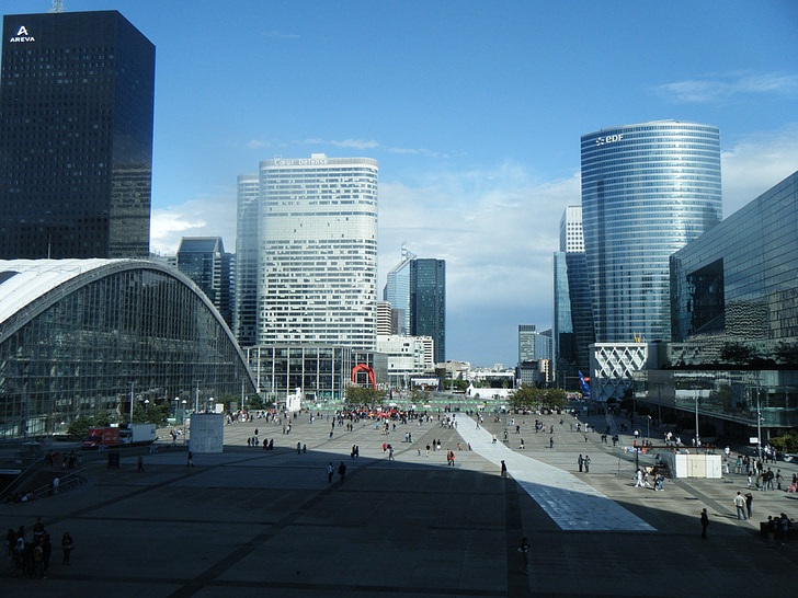 the arc de triomphe, district, modern, architecture, modernism, buildings, skyscrapers