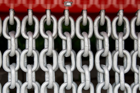 chains, chain link, steel, metal, members, links of the chain, connected