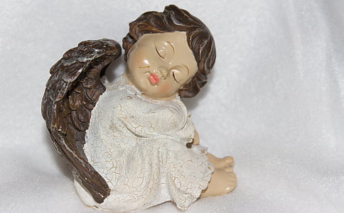 Angel, engel vinger, engel ansigt, lille, Angel figur, Sød, dekoration