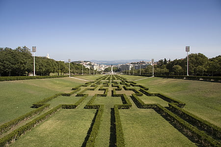 ogród, Lizbona, Portugalia