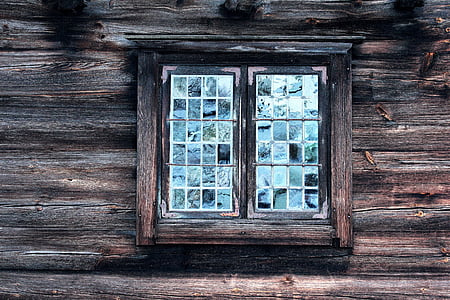 jendela, antik, rakyat, Stockholm, Swedia, Skandinavia, kayu - bahan