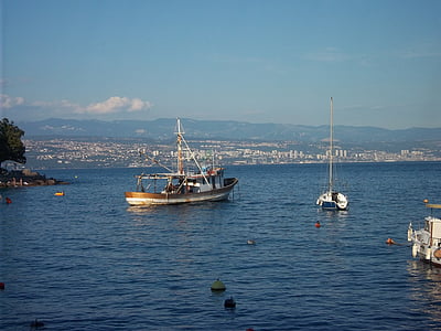 fartyg, havet, Kroatien