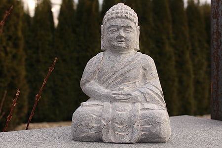 Buda, piedra, escultura