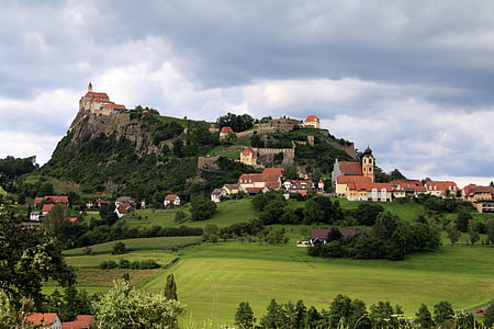 Autriche, Riegersburg, Château, forteresse, Styrie, bâtiment, paysage
