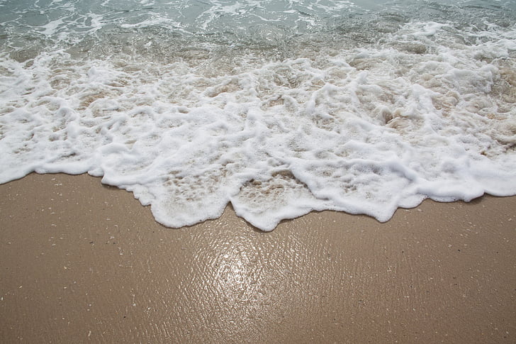 Plaża, morze, fala, Surf, wody, nie ma ludzi, piasek