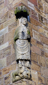 Verden d’abord, Dom, statue de, Figure, Église, façade, architecture