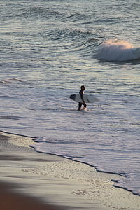 Surf, море, хвиля, пляж, серфер