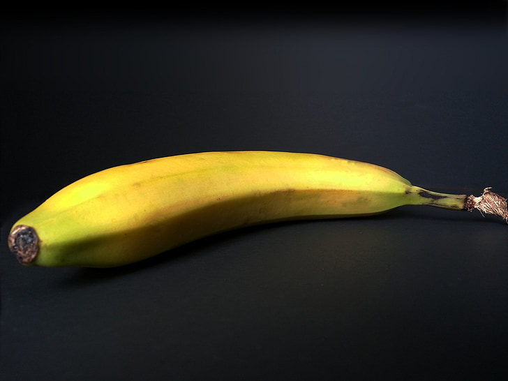 банан, плодове, плодове, вегетариански, екзотични, жълто, храна