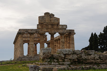 Пестум, Храм, Визначні пам'ятки, Італія, Античність, Світова спадщина, ЮНЕСКО
